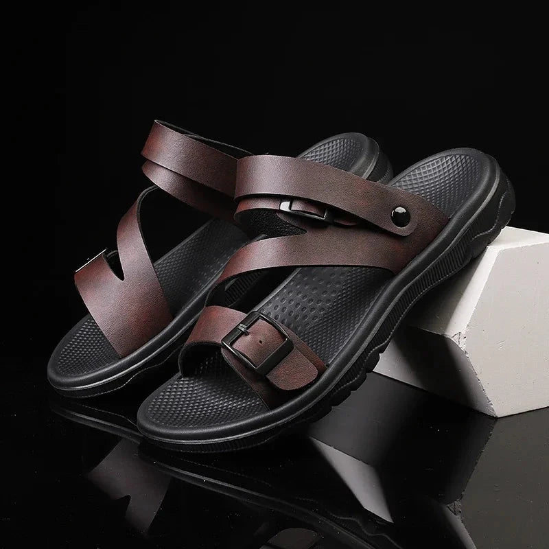 Stravon – Men’s Casual Leather Sandals Stravon – Men’s Casual Leather Sandals Shoes Field 