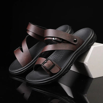 Stravon – Men’s Casual Leather Sandals Stravon – Men’s Casual Leather Sandals Shoes Field 