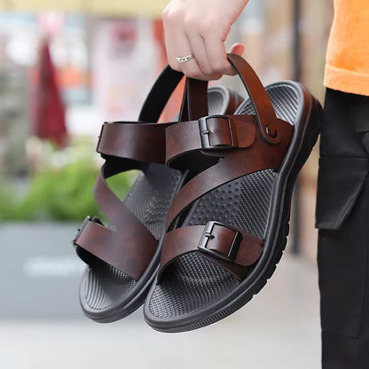 Stravon – Men’s Casual Leather Sandals Stravon – Men’s Casual Leather Sandals Shoes Field 