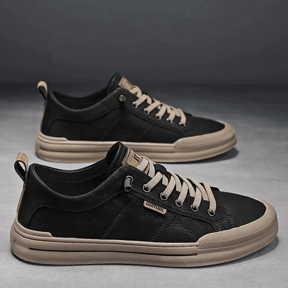Stride Marvello – Men’s Leather Sneakers Stride Marvello – Men’s Leather Sneakers Shoes Field Black Khaki EU 39 / US 7 / UK-AU 6 