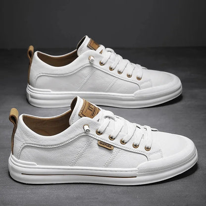 Stride Marvello – Men’s Leather Sneakers Stride Marvello – Men’s Leather Sneakers Shoes Field White Brown EU 39 / US 7 / UK-AU 6 