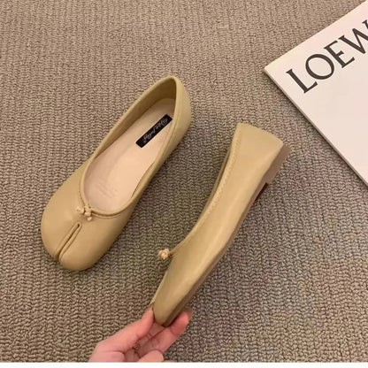 TabiCharm – Women's Split-Toe Flats TabiCharm – Women's Split-Toe Flats Shoes Field Light Yellow US 5 / UK-AU 3 / EU 35 