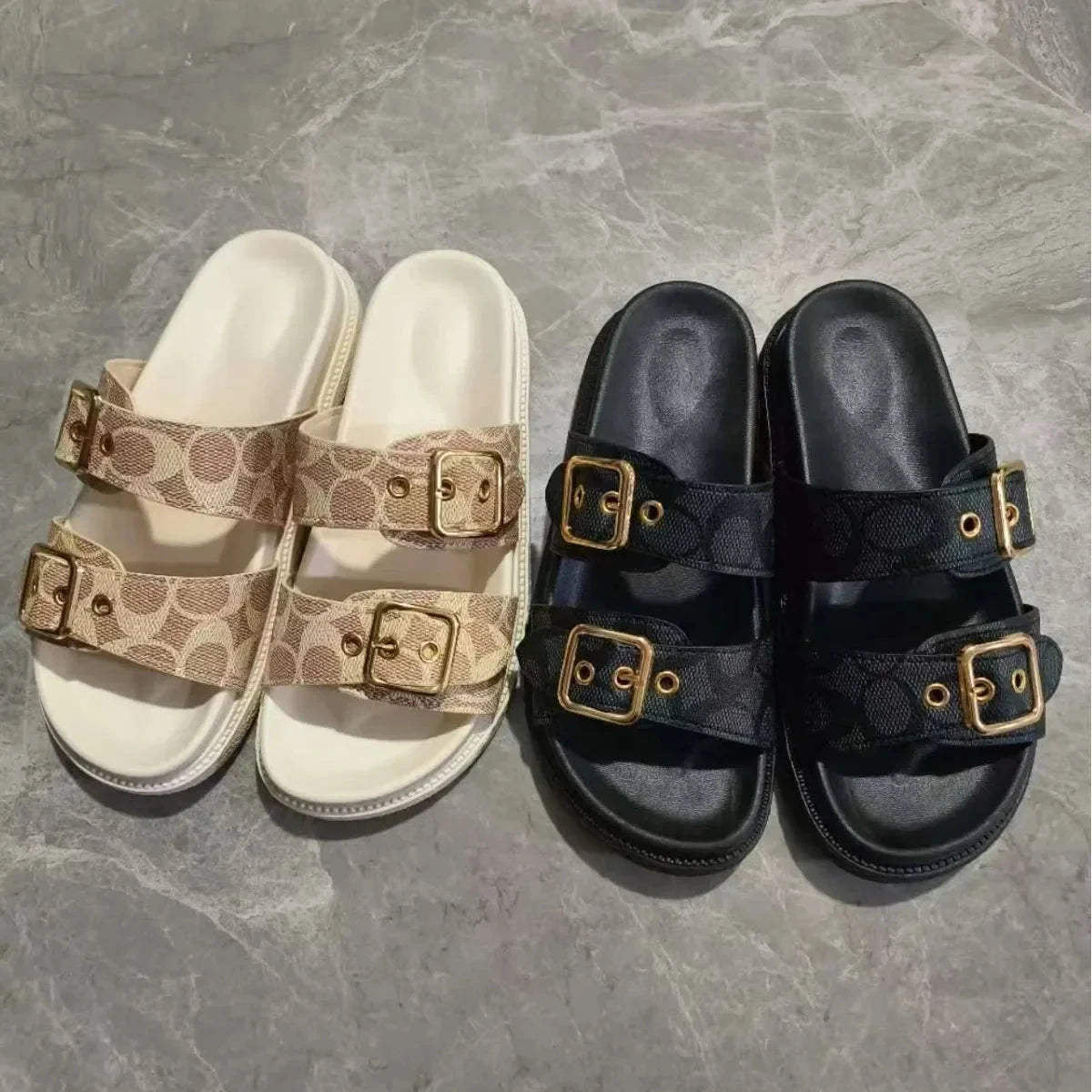 TrapMavelle – Stylish Double Strap Platform Sandals TrapMavelle – Stylish Double Strap Platform Sandals Shoes Field 