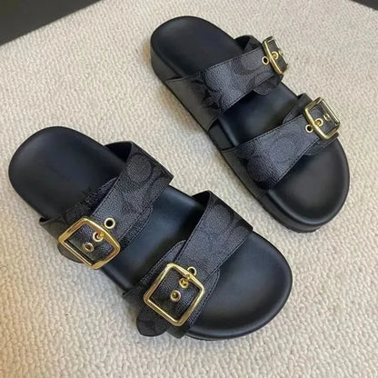 TrapMavelle – Stylish Double Strap Platform Sandals TrapMavelle – Stylish Double Strap Platform Sandals Shoes Field 