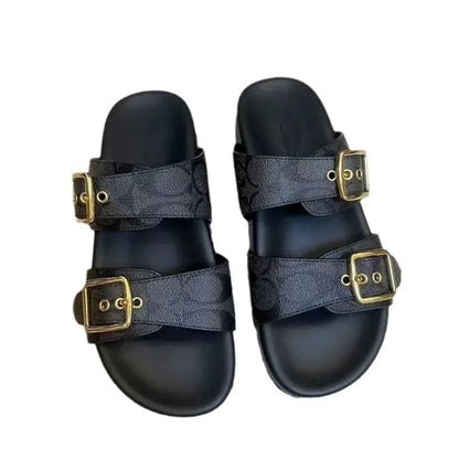TrapMavelle – Stylish Double Strap Platform Sandals TrapMavelle – Stylish Double Strap Platform Sandals Shoes Field 