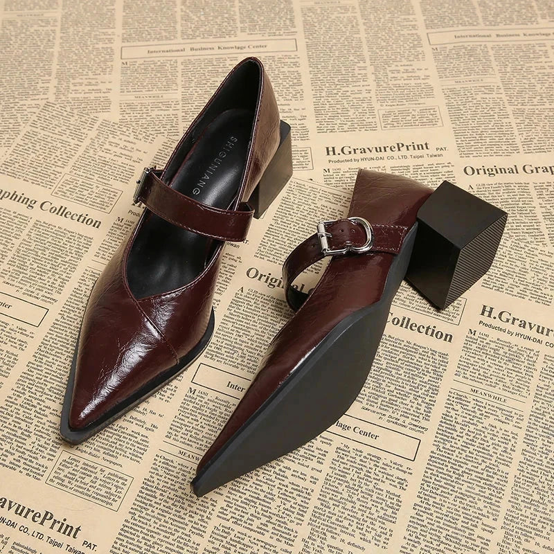 Velour Belle Women's Leather Heels Velour Belle Women's Leather Heels Shoes Field Red US 5 / UK-AU 3 / EU 35 