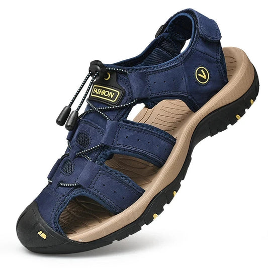 VentoRugged Men's Leather Sandal VentoRugged Men's Leather Sandal Shoes Field 
