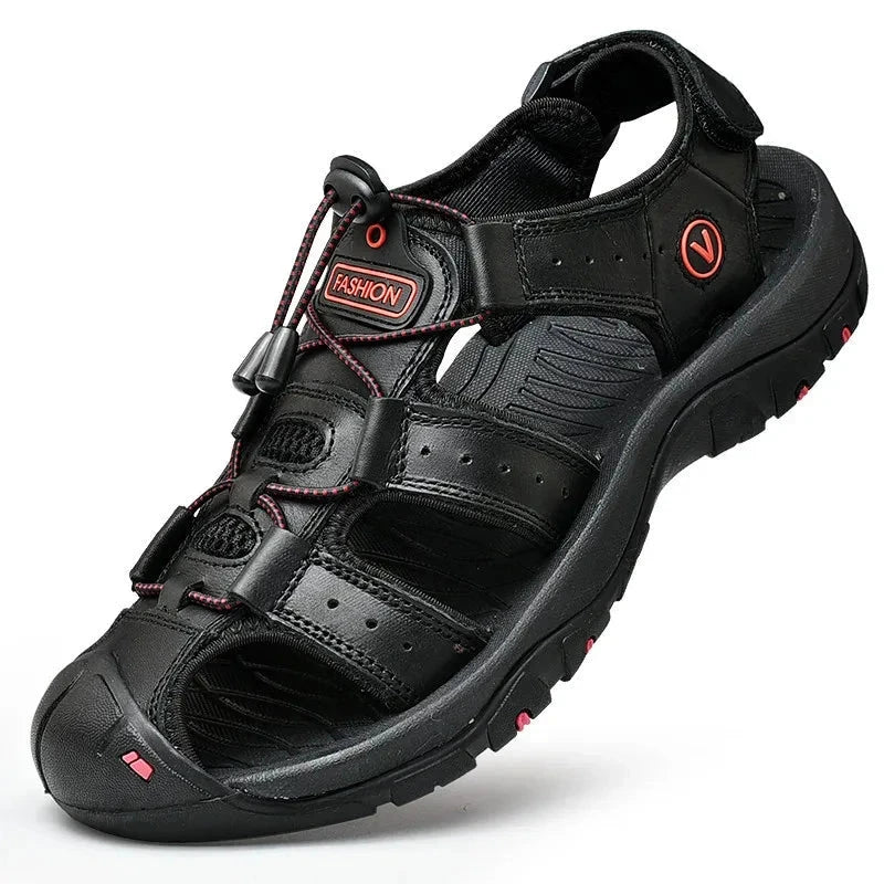 VentoRugged Men's Leather Sandal VentoRugged Men's Leather Sandal Shoes Field 