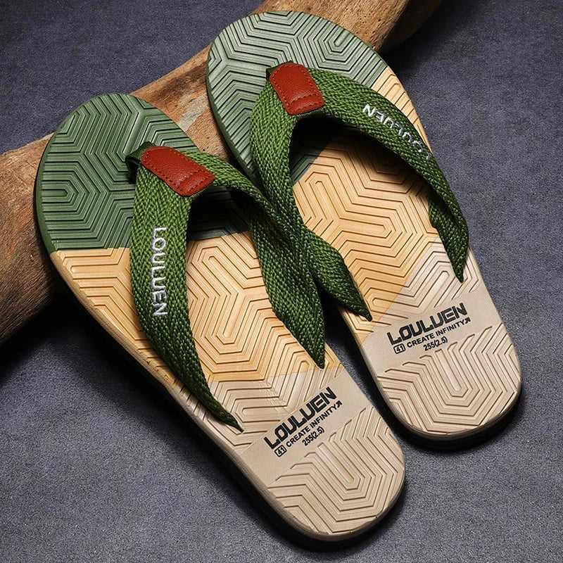 WaveStep – Men's Summer Flip Flops WaveStep – Men's Summer Flip Flops Shoes Field Green US 7 / UK-AU 6.5 / EU 40 